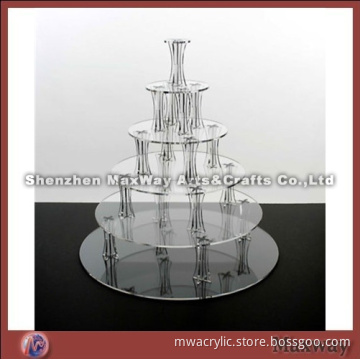 Fashion Circle Lucite Cupcake Display